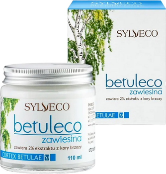 Суспензія для зміцнення волосся і регенерації шкіри Sylveco Betuleco з екстрактом кори берези 110 мл (5907502687003)