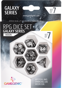 Набір кубиків Gamegenic Galaxy Серія Місяць 7 шт (4251715405079)