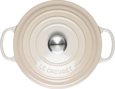 Каструля Le Creuset Signature meringue з кришкою 5.3 л (21177267164430)