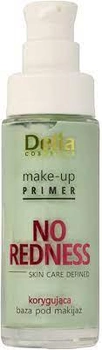 База під макіяж Delia Cosmetics Make-Up Primer No Redness Skin Care Defined коригуюча 30 мл (5901350476567)