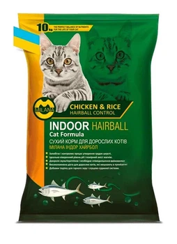 Сухой корм Nutra 5 Stars Milana Indoor Hairball для для выведения шерсти 10 кг