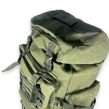 Рюкзак тактичний 50 л, одно відділення на стяжці, додаткові кишені, розмір: 70*35*20 см, хакі