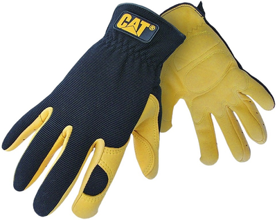Rękawice ochronne CAT Premium z jeleniej skóry XL żółto-czarne (4895171749706)