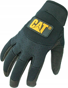 Захисні рукавички CAT міцний спандекс M чорні (4895171749799)