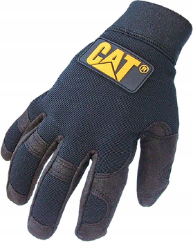 Захисні рукавички CAT міцний cтреч-спандекс M чорні (4895171749881)