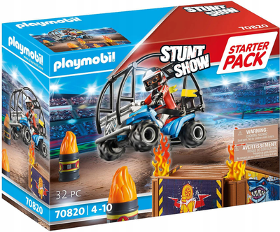 Конструктор Playmobil Starter Pack Stunt Show Quad з пожежною рампою (4008789708205)