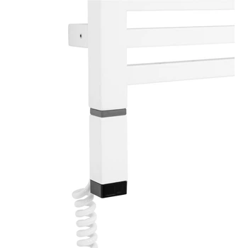 Тен для полотенцесушителя Terma ONE 30x30 с регулятором, 800 Вт, цвет Soft 9016 (кабель в розетку)
