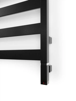 Тен для полотенцесушителя Terma ONE 30x30 с регулятором, 400 Вт, цвет Soft 9005 (скрытый монтаж кабеля)