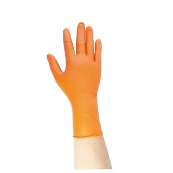 Рукавички MediОk Amber нітрилові розмір М 100 шт помаранчеві