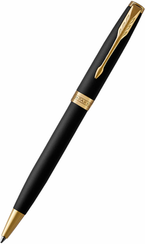 Ручка кулькова Parker Sonnet 17 Matte Black Lacquer GT BP (1931519)