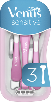 Одноразові станки для гоління (Бритви) жіночі Venus Smooth Sensitive 3 шт (7702018491544)