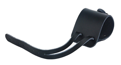 Суппорт для кисти рук (напульсник) регулируемый кожаный 1 шт 38×5.8 см чёрный