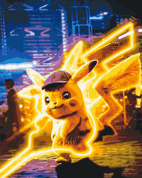 写真画 Картина по номерам Аниме Покемоны Пикачу 40*50 см Оригами