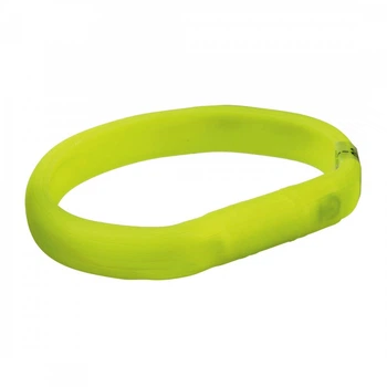 Нашийник для собак Trixie Flash Light Ring зелений USB-заряджання з підсвіткою розмір M-L 50 см (MLZ7420)