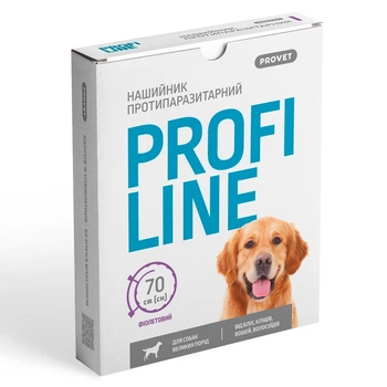 Ошейник для крупных собак Provet Profiline инсектоакарицидный фиолетовый 70 см (MLZ11134)