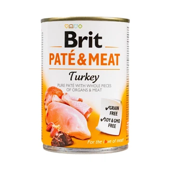 Влажный корм для собак Brit Care Pate and Meat с индейкой 400 г (MLZ7920)