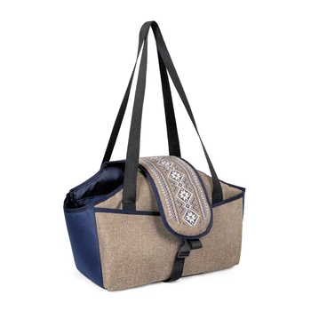 Сумка-переноска Pet Fashion Linen для собак 38х32х22 см (4823082432721)