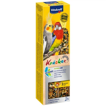 Ласощі Vitakraft Kracker Original Feather Care крекер для середніх папуг та ара у період линьки 2 шт/уп (4008239212948)