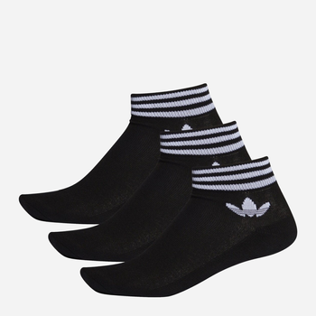 Набір чоловічих шкарпеток коротких бавовняних Adidas TREF ANK SCK HC EE1151 43-46 3 пари Чорний (4061619042580)