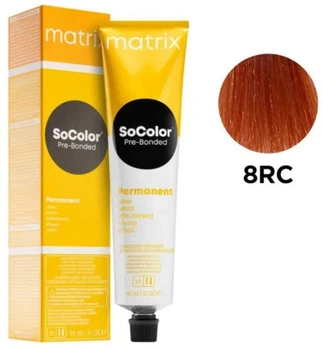Стойкая крем-краска Matrix Socolor Pre-Bonded 8RC Светлый красно-медный блонд 90 мл