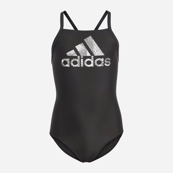 Strój kąpielowy jednoczęściowy dla dziewczynki Adidas Big Logo Suit HS2213 170 cm Czarny (4066752817835)