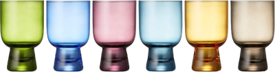 Zestaw szklanek Lyngby Glas kolorowe 300 ml 6 szt (5722000107170)