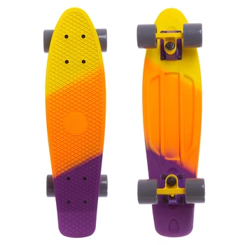 Скейтборд Пенни Penny SP-Sport SK-412-9 жёлтый-оранжевый-фиолетовый