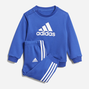 Дитячий спортивний костюм (світшот + штани) для хлопчика Adidas I Bos Jog Ft IB4767 98 Синій (4066762230884)