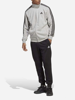 Спортивний костюм чоловічий Adidas 3S FT TT TS IC6748 XL Сірий/Чорний (4066745378336)