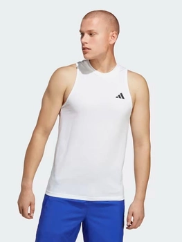 Koszulka bez rękawów męska Adidas TR-ES FR SL T IC6947 XL Biała (4065432925037)