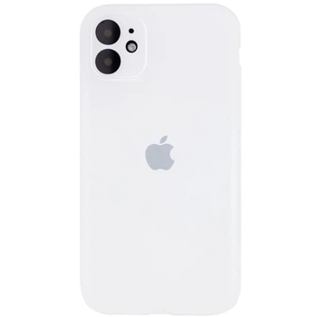 Чехол Fiji Silicone Case Full Camera для Apple iPhone 12 бампер накладка с защитой камеры White
