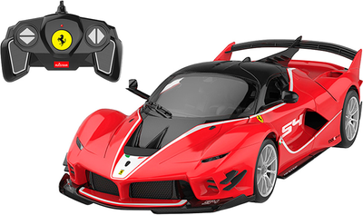 Model samochodu Rastar Ferrari FXX K ze sterowaniem radiowym 1:18 czerwono-czarny (6930751317567)
