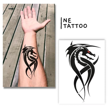 Временная тату Ne Tattoo "Дракон графический" TBS-8087