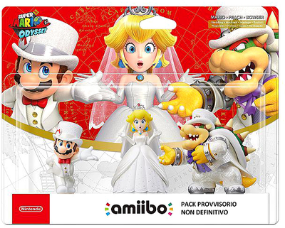 Фігурки Nintendo Amiibo Mario Odyssey 12 см 3 шт (45496380618)