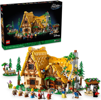 Zestaw klocków Lego Disney Chatka Królewny Śnieżki i siedmiu krasnoludków 2228 elementów (43242)