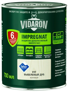 Пропитка для дерева Импрегнат Vidaron V17 выбеленный дуб 0,7 л