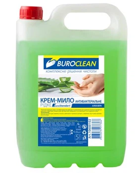 Крем-мило рідке антибактеріальне BuroClean EuroStandart 5л АЛОЕ ВЕРА (10600102)