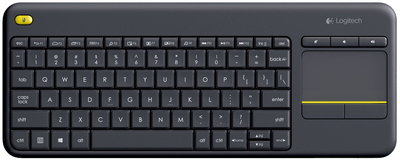 Клавіатура бездротова Logitech K400 Plus Wireless Black (920-007143)