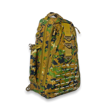 Тактичний рюкзак 6045 одно відділення фронтальні кармани бокові кармани додаткові кріплення роз.45*30*16 піксель