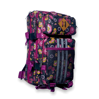 Тактичний, штурмовий рюкзак 16073 два відділи, 2 фронтальні кишені 25л, розмір 43*23*17 см фіолетовий