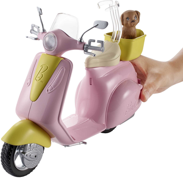 Ігровий набір Barbie скутер + цуценя (FRP56)