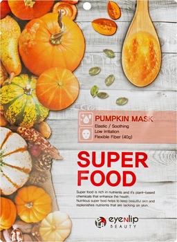 Тканинна маска для обличчя "Гарбуз" - Eyenlip Super Food Pumpkin Mask 10x23ml (825709-141818)