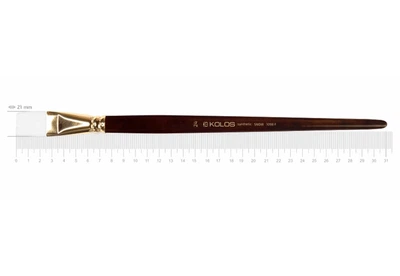 Кисть синтетика плоская Kolos Snow 1098F, №24, длинная ручка