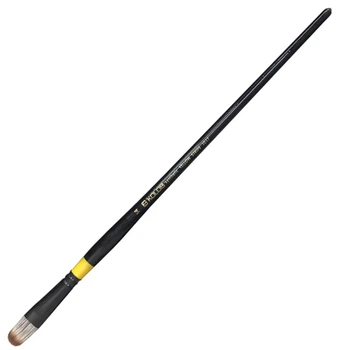 Кисть синтетика овальная Kolos Yellow stripe 1017, №14, длинная ручка