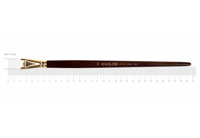 Кисть синтетика плоская Kolos Snow 1098F, №20, длинная ручка