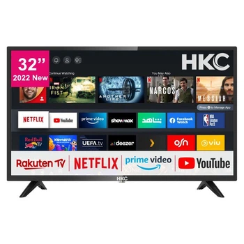Телевізор 24 дюйми HKC HV32H1-D1 (Smart TV Triple Tuner Direct LED — W23-CZ8903) Б/В