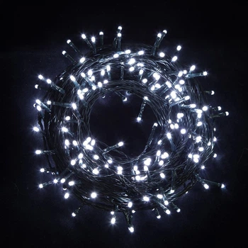 Гірлянда LED Eurolamp лінійна вулична 100 діодів 10 м IP44 3xAA 6000К (LED-GL-100/10/60(SL))