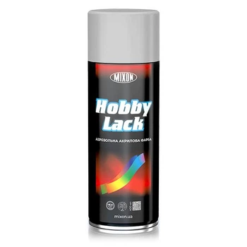 Аерозольна фарба HOBBY LACK 400ml Сріблястий металік 1001