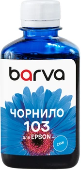 Чернила Barva для Epson L1110/L3100/L3150/L3160/L5190 (103 C) 180 мл Cyan (E103-696)