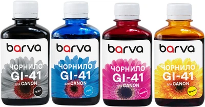 Комплект чорнил Barva для Canon Pixma G1420/G2420/G3420/G3460 (GI-41) 4x180 мл PGBK/C/M/Y (CGI41-180-MP)